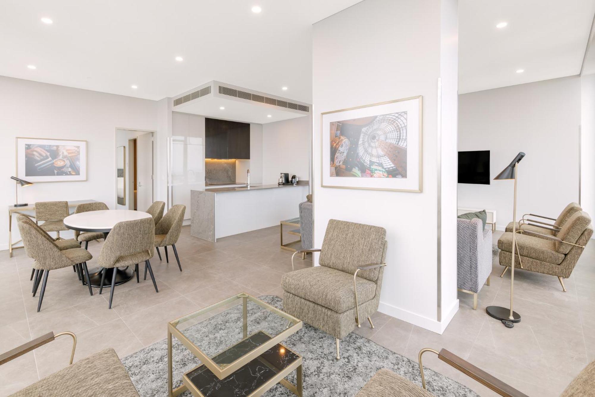 Meriton Suites Melburne Exterior foto Interior of a typical apartment