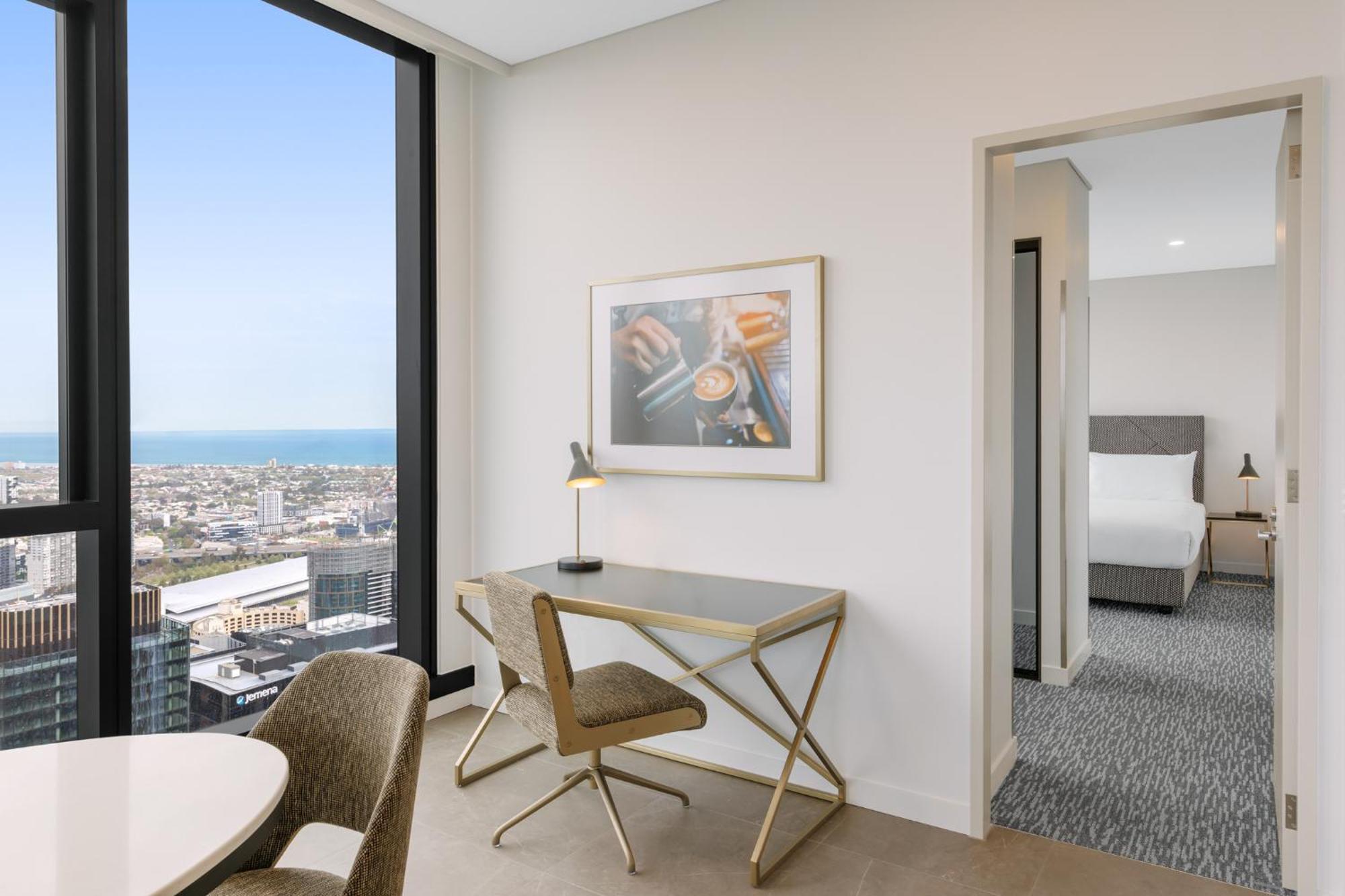 Meriton Suites Melburne Exterior foto Interior of a typical apartment
