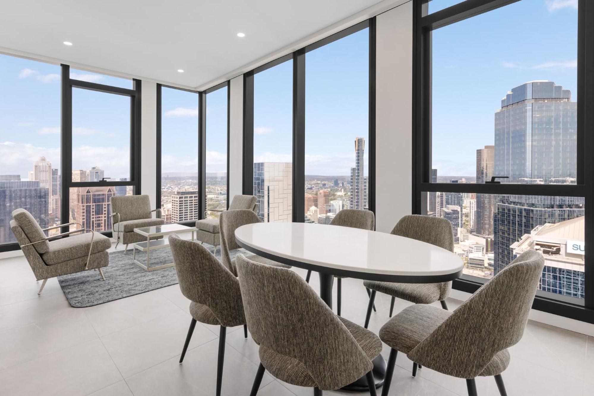 Meriton Suites Melburne Exterior foto The interior of a typical apartment