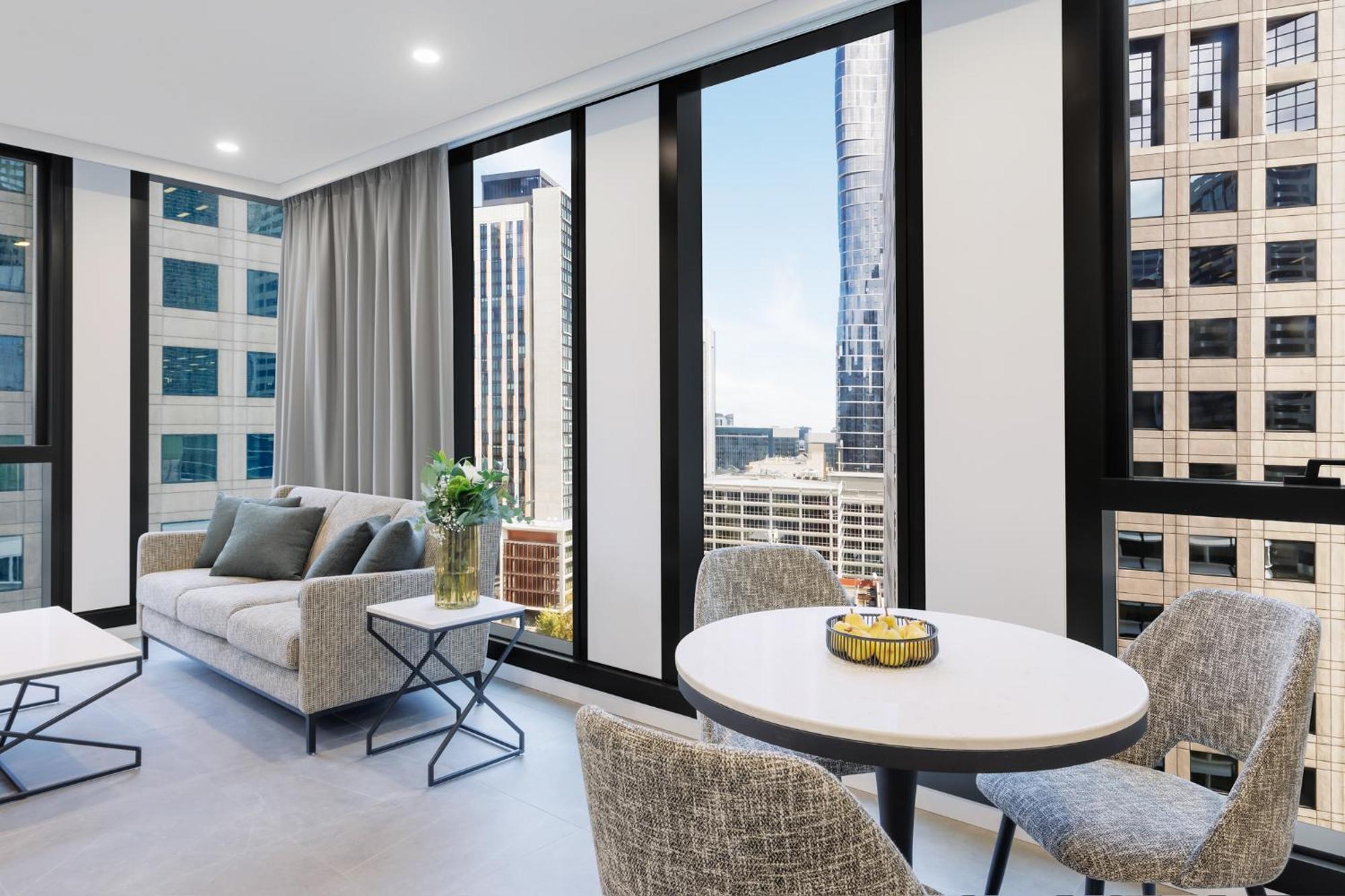 Meriton Suites Melburne Exterior foto The interior of a typical apartment