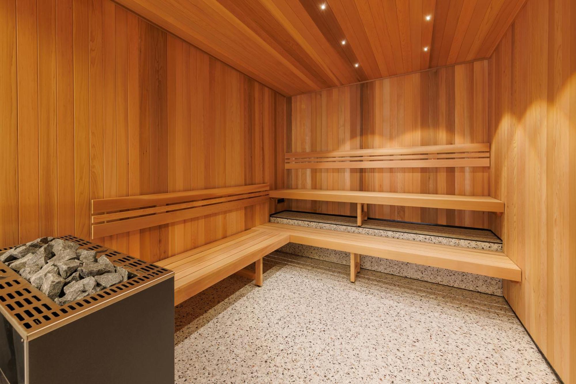 Meriton Suites Melburne Exterior foto A modern Finnish sauna